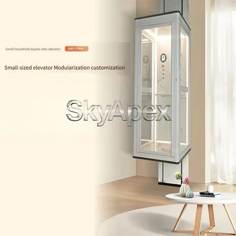 Residential Home Elevator Villa Small Indoor Outdoor Lift Family 2 3 4 Floor Simple Duplex Attic Access Elevator CE Certified