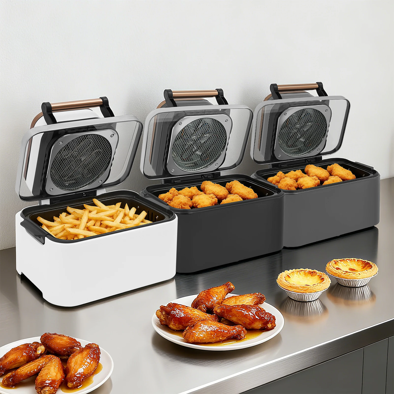 

Modern 1700W Air Fryer Multifunctional Electric Fryer 12.68 Qt Air Fryer with Viewing Window