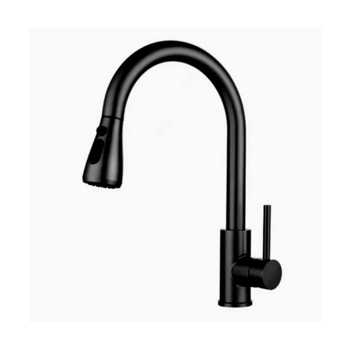 Kitchen-Faucets,Kitchen Faucet with Pull Down Sprayer -Kitchen Sink Faucet -Stainless Steel-Matte Black