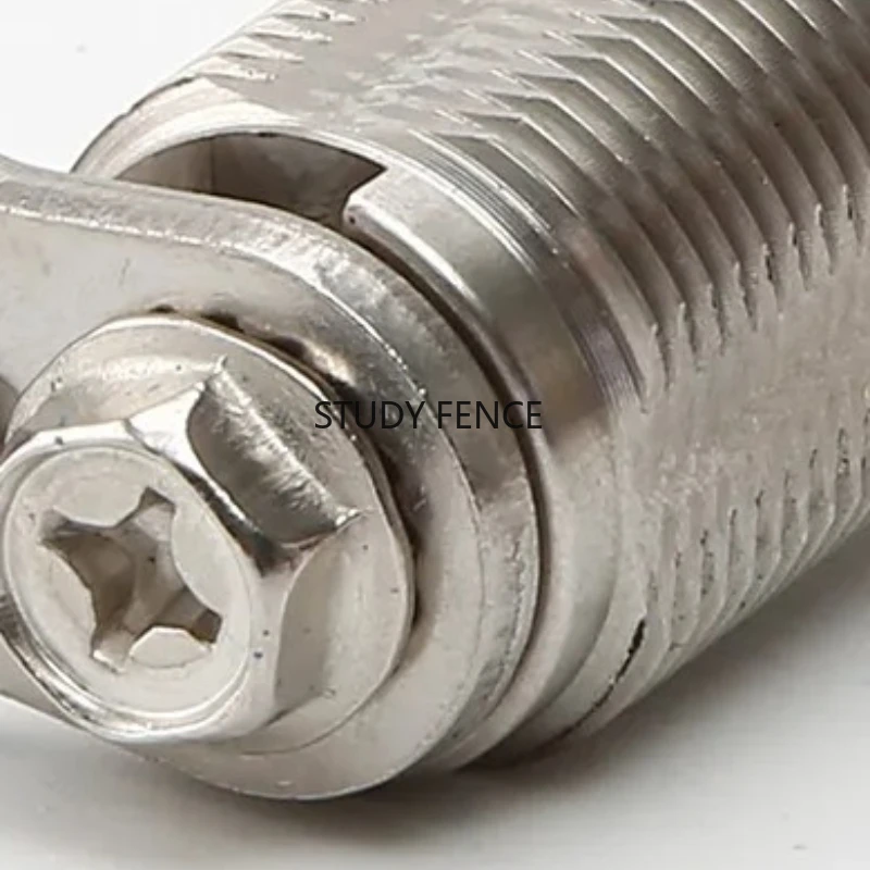 304 Stainless Steel Triangle Lock Locker Room Lock Outdoor Cabinet Lock with A Triangular Key Household Hardware Accessories
