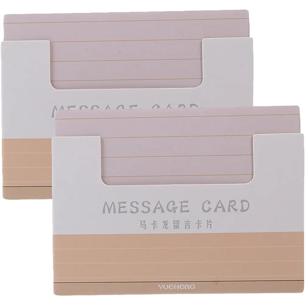 

2 Bags DIY Lined Blank Note Cards Writable Office Empty Index Cards Multi Function Suitable for Study Work Life Travel Daily