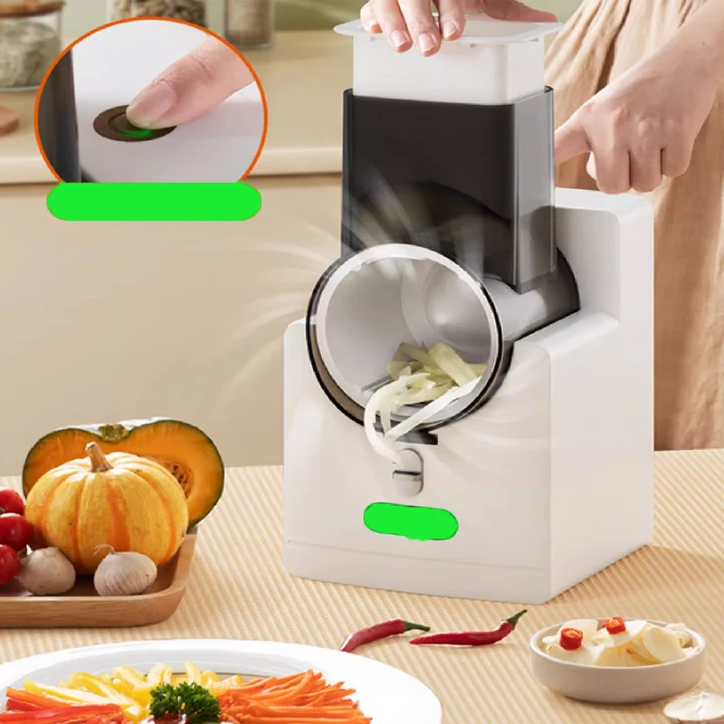 Electric Cheese Grater Vegetable Cutter Multifunctional Food Cutting Machine Household Cheese Slicer