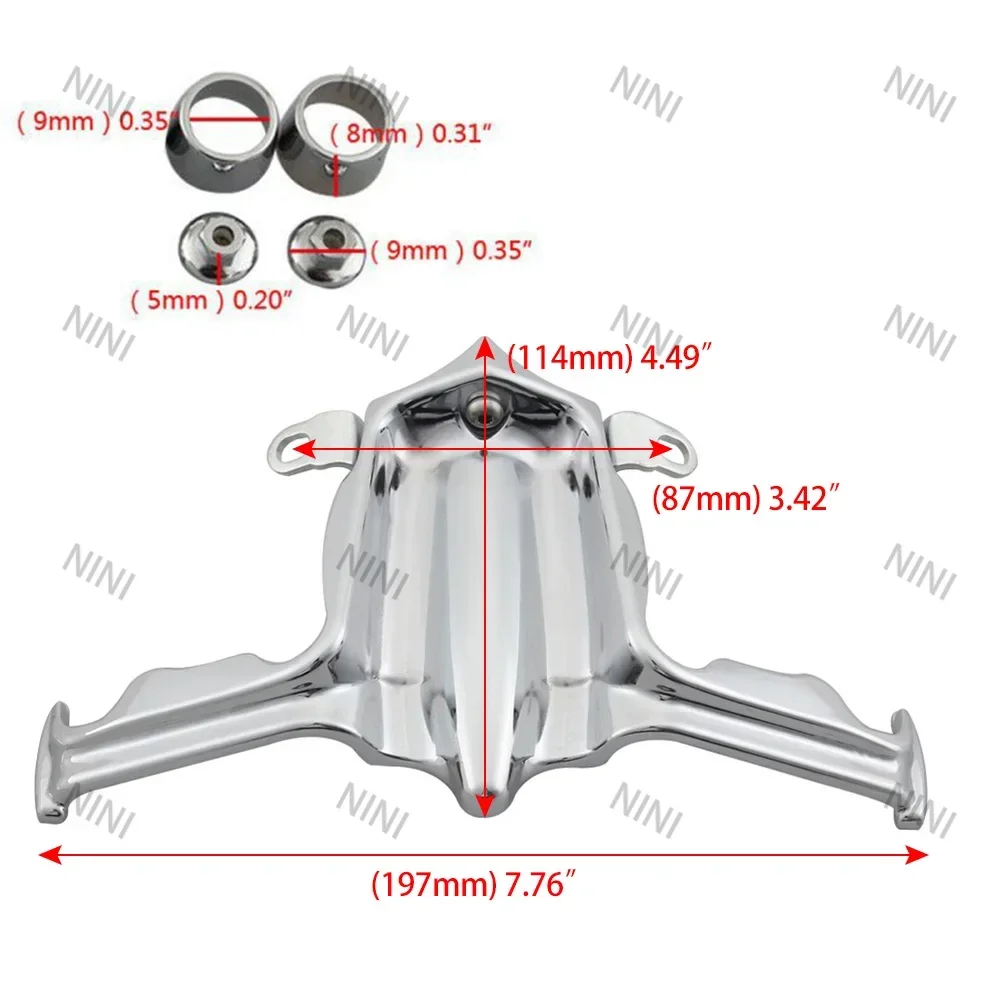 

Chrome Motorbike For Harley Twin Cam Engines 1999-2017 Street Glide Breakout Dyna Tri-Glide Tappet/Lifter Block Accent Cover