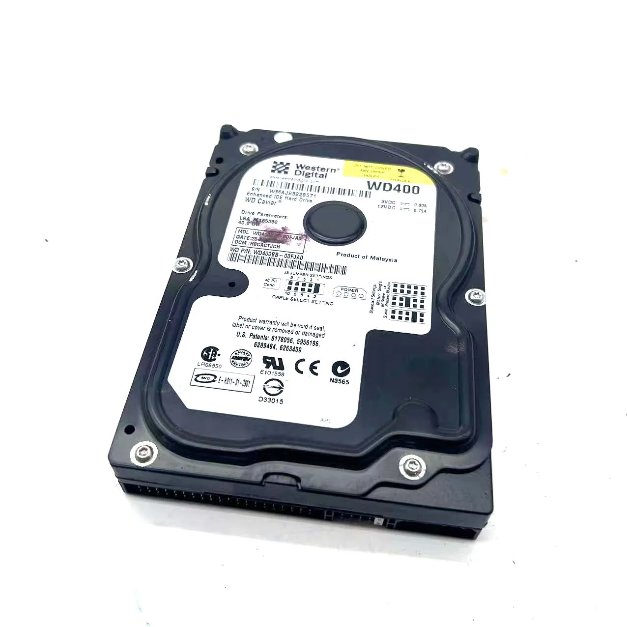 Hard disk IDE Hard Drive 40GB WD400 Fits For HP DesignJet 4000