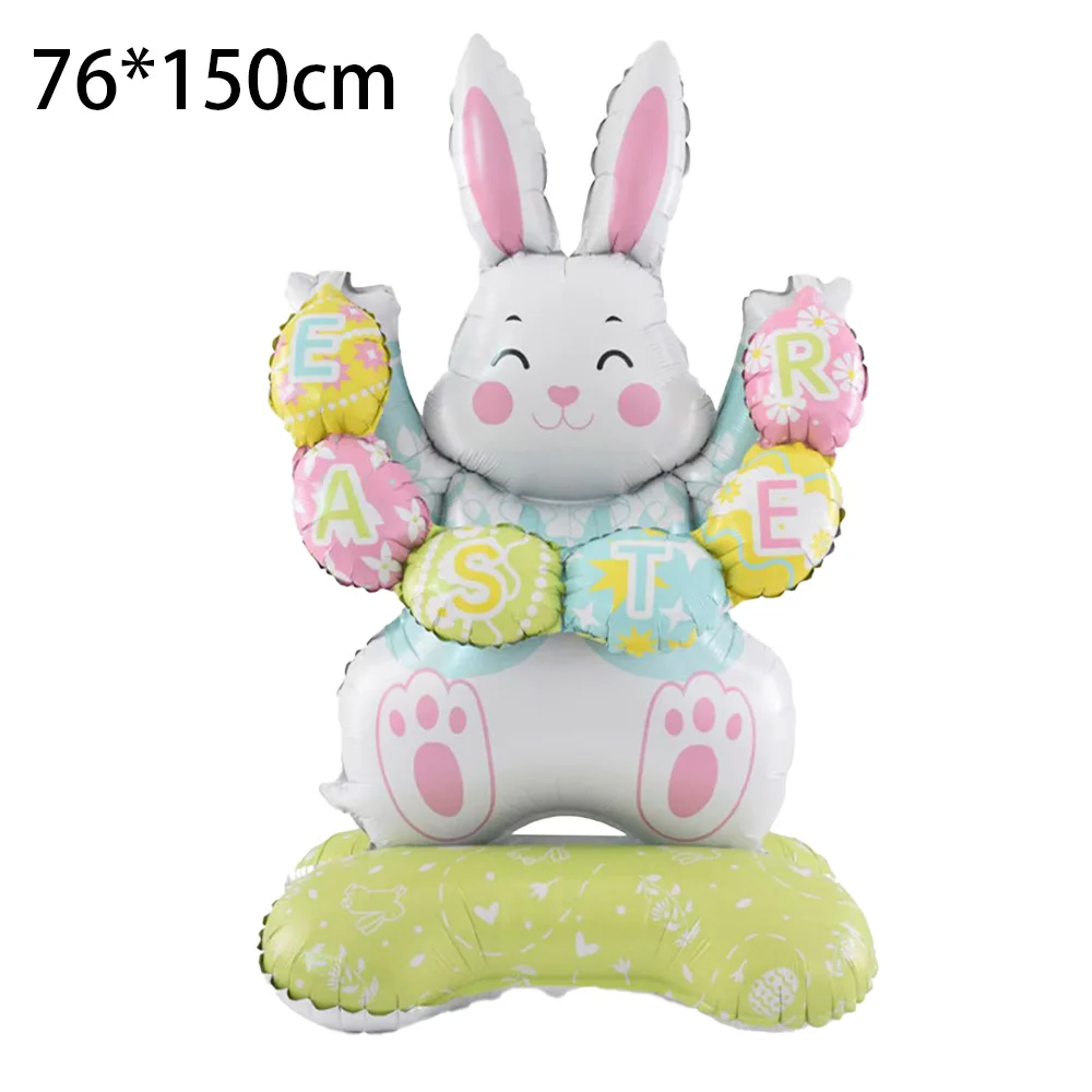 Easter Party Decoration Easter Themed Balloon Easter Rabbit Chick Standing Balloon Decor 2026 Easter Party Decoration Supplies
