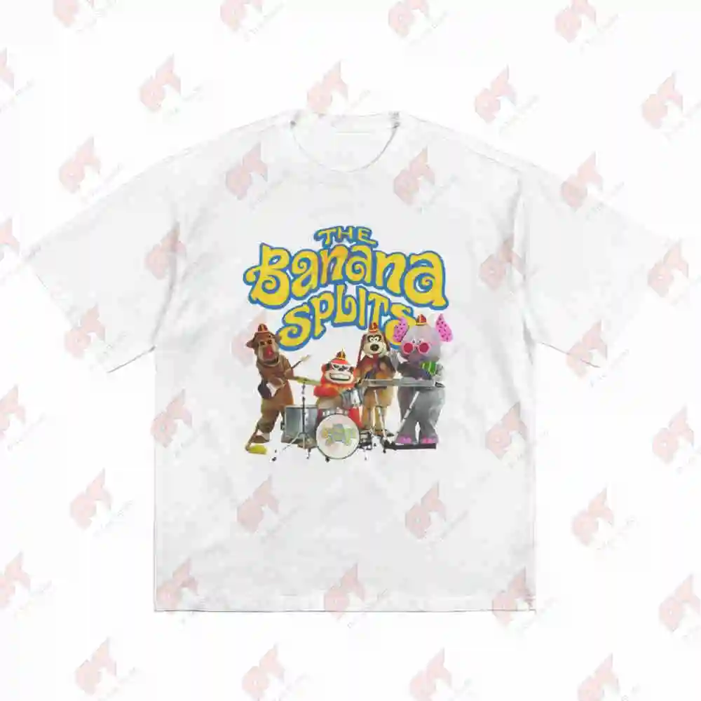Banana Splits Fictional Music Group Short Sleeve Tee 100% Cotton T-Shirt