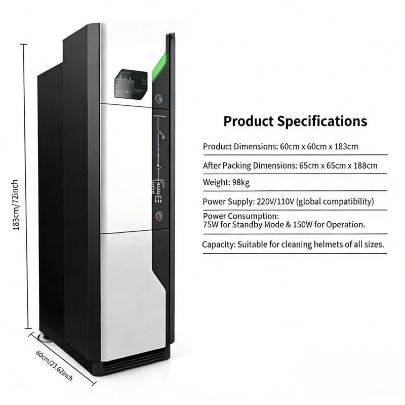OEMMotorcycle self-service helmet cleaning machine Automatic intelligent deodorization and odor removal Helmet washing machine