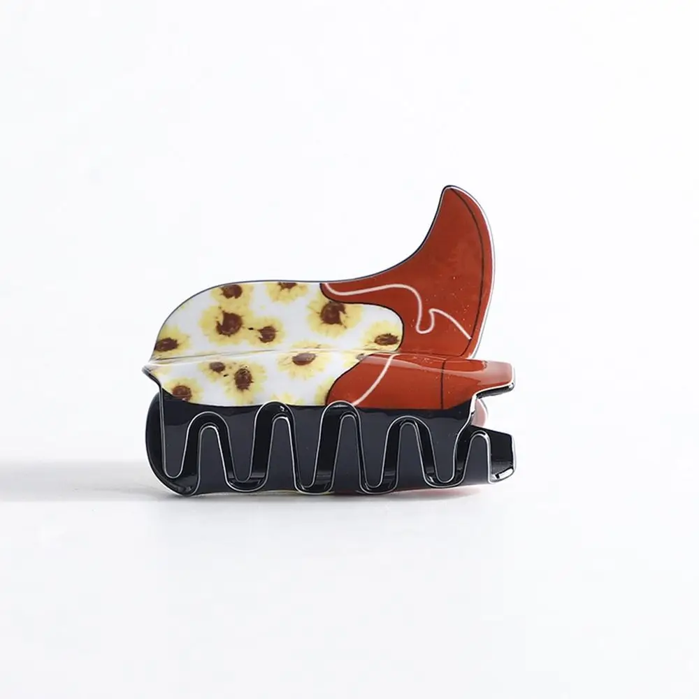 

Tongue Geometric Shape Flower Cowboy Boots Female Hair Accessories Star Hair Claw Cowboy Hat Grab Clip Korean Style Headwear