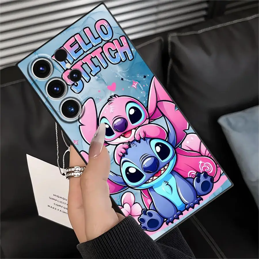 เคสโทรศัพท์ลายดิสนีย์ สติทช์ แองเจิล สำหรับ Samsung Galaxy S23 FE S24 Plus S25 Ultra S22 S24+ S25+ S9 S21 S20