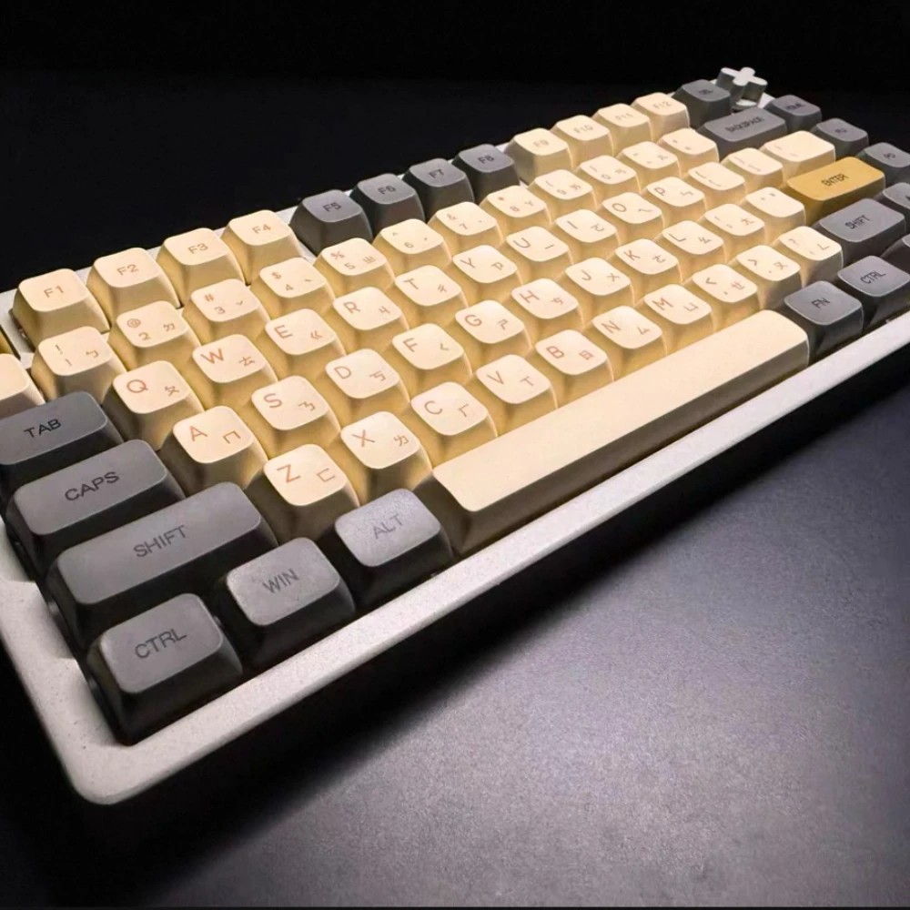 

Mechanical Keycaps Micro Light Keycap PBT Thermal Sublimation XDA Profile Korean Russian Small Complete Set 125 Keys Keycap Set