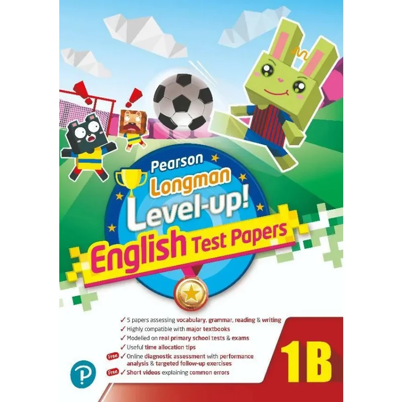 

PEARSON LONGMAN ENGLISH LEVEL UP TEST PAPERS 1B Pearson Pearson Education 9789888693238 Book
