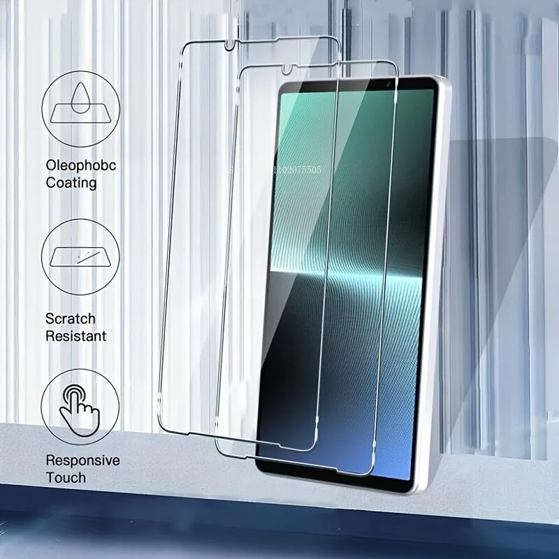 

2Pcs Full Cover Black Screen Protector Tempered Glass For Sony Xperia 1 V Xperia 5 V Xperia 10 V XA1 XA2 Ultra XZ XZS Glass