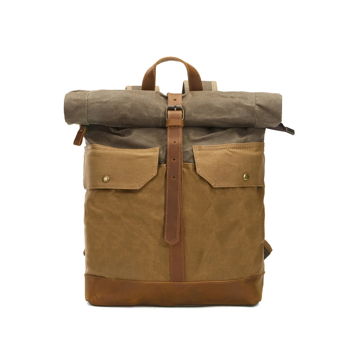 Custom Logo Design Casual Canvas Backpack Leisure Outdoor Backpack with Laptop Storage for Unisex