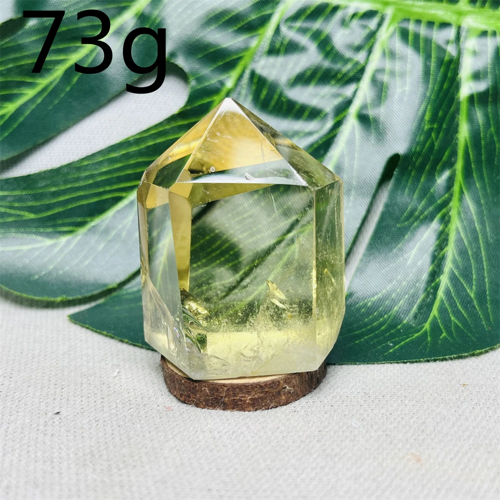 

Brazilian Natural Yellow Gemstone Citrine Tower Rainbow Crystal Home Room Decorated Gift Witchcraft Altar Prayer Stone Healing