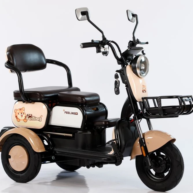 Atacado personalizado de 3 rodas dobrável triciclo elétrico de passageiros scooter de três rodas para adultos