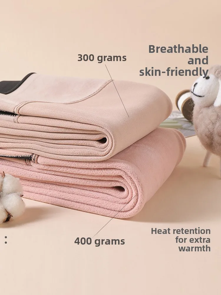 Thiened Fce Pantaloni da yoga invernali Pantaloni lunghi a vita alta da donna Dimagranti Sport caldi Fitn Arca Pantaloni in pelle Casual