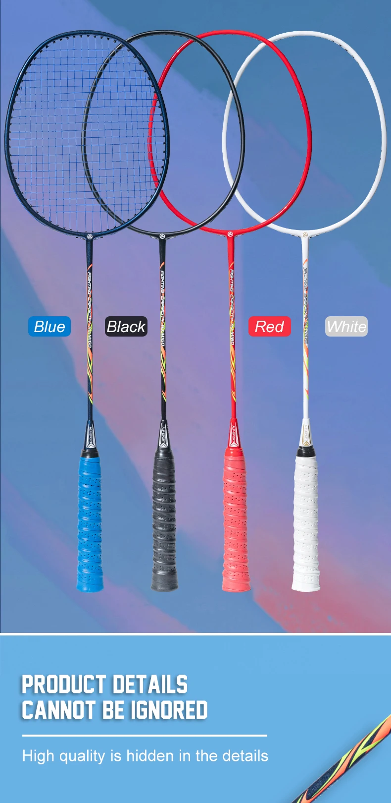 ALP LT 2 Teile/los 100% Carbon Faser Elastische 4U 30Lbs Schläger Offensive und Defensive Professionelle Badminton Schläger Mit Tasche – Detail 9