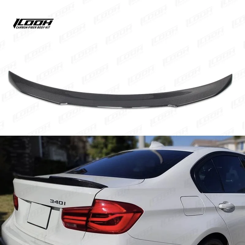 

ICOOH Racing CS Style Carbon Fiber Fibre Body Kit Rear Boot Spoiler Wing For BMW 3 Series F30 F35 12-20,100% TESTED WELL