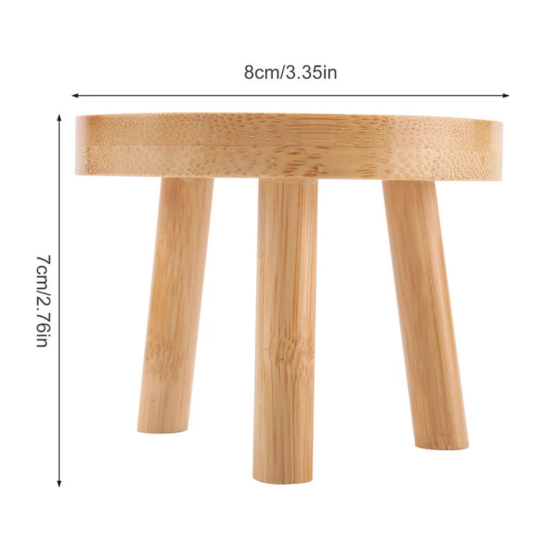 ABVJ-6X نبات خشبي حامل اناء للزهور قاعدة حامل البراز مقعد مرتفع شرفة عصاري زهرة مستديرة الجرف للداخلية في الهواء الطلق