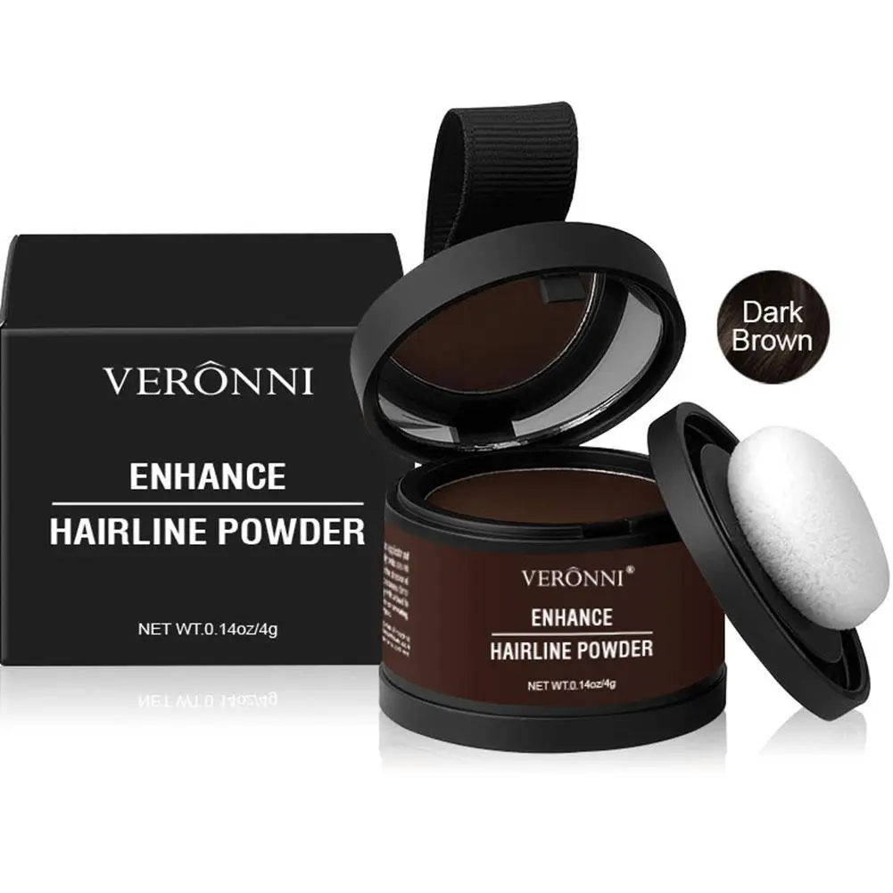 Hairline Repair Filling Powder With Puff Fluffy Thin Powder Makeup Shadow Korektor do włosów Natural Czoło Puder do twarzy L8b8