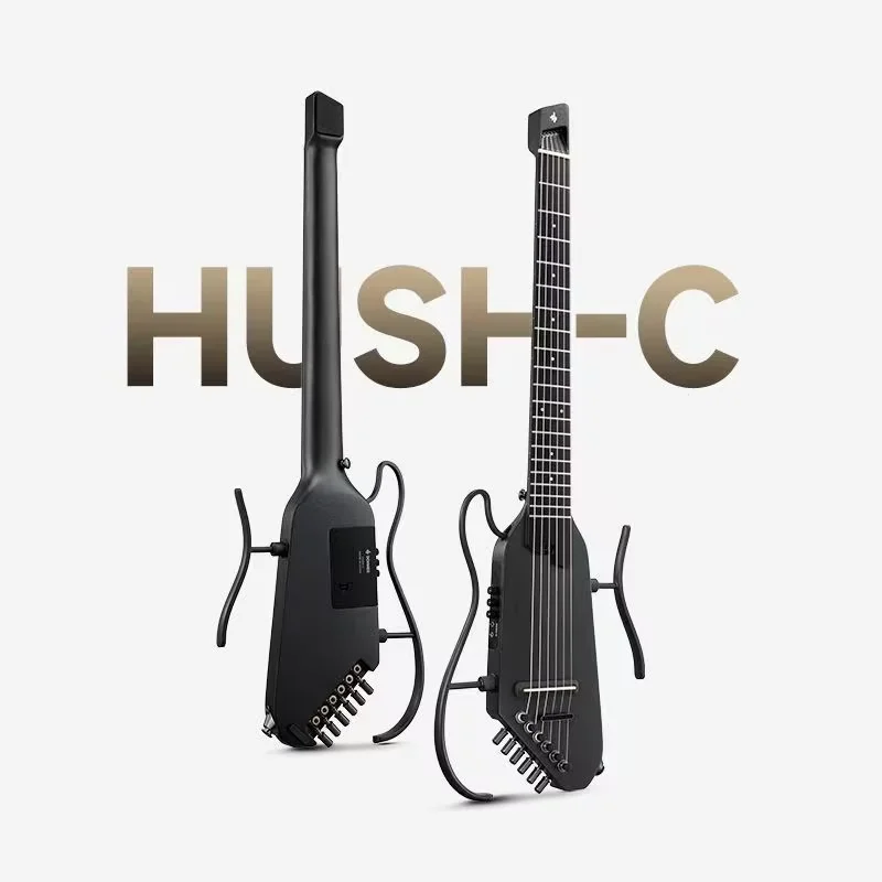 

Hot Sale Donner Hush-C Smart Design Electric Portable Guitar with Rosewood Maple Bass Portable and Detachable Feature