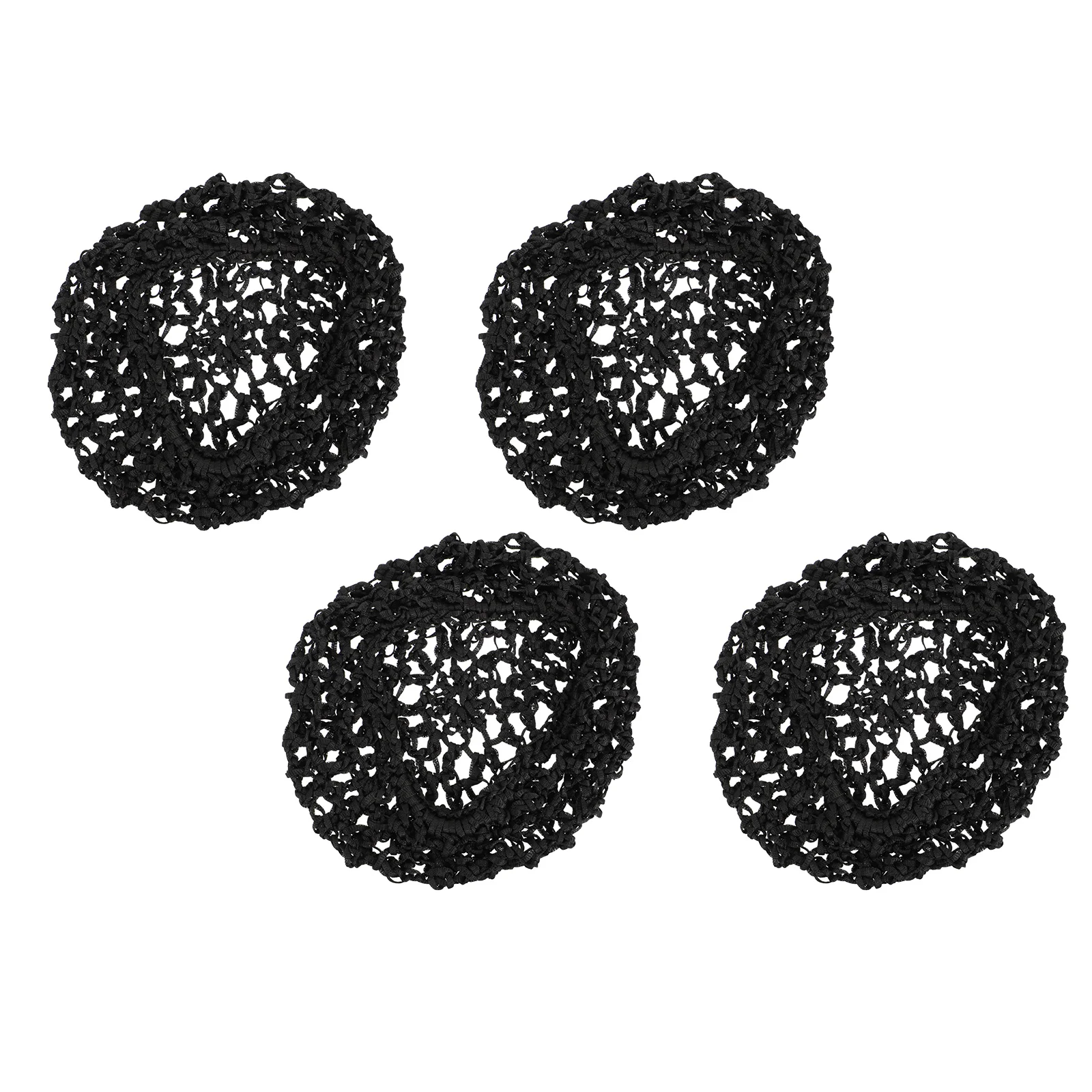 

4 PCS Mesh Hair Net Bonnet for Curly Headband Crochet Hairnet Female Manual Women's