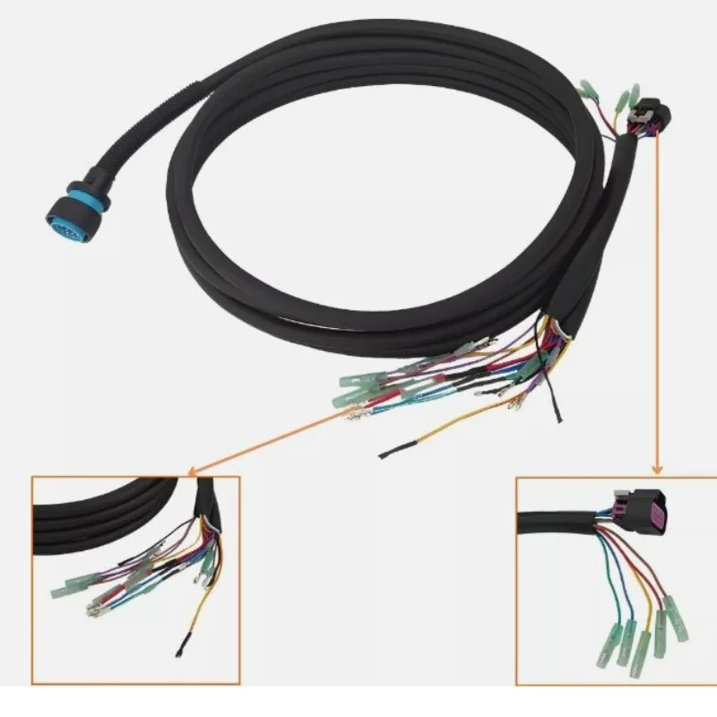 For   outboards, cable main harness 14 pins for  16.4 ft