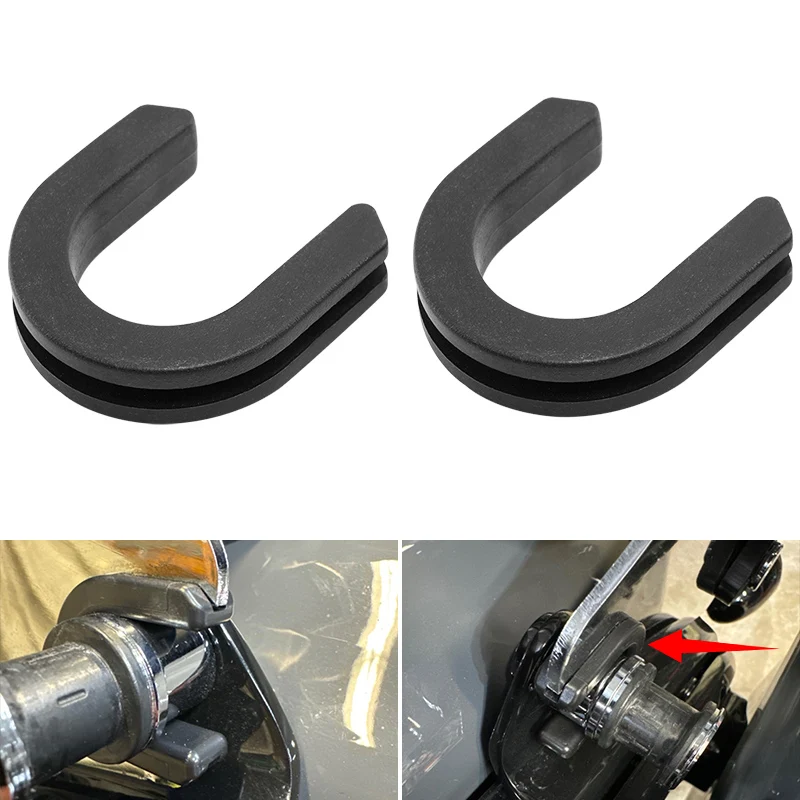 

Motorcycle 2pcs 4pcs Backrest Sissy Bar Luggage Rack Docking Point Bushing Grommet For Harley Touring Softail Dyna Sportster