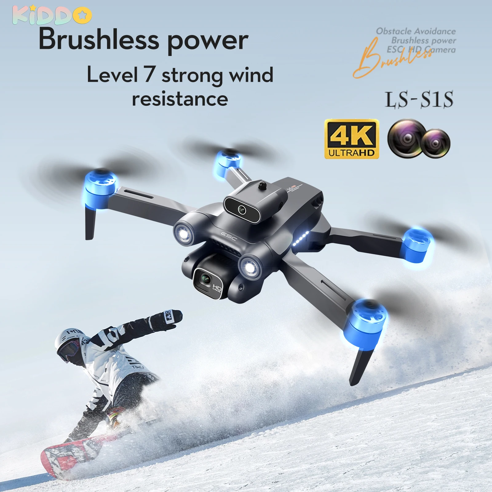 S1S RC Drone 6K 4K Camera Obstacle Avoidance WIFI HD Fpv Mini Dron Height Hold RC Quadcopter Dron Rc Helicopter Gifts Toy