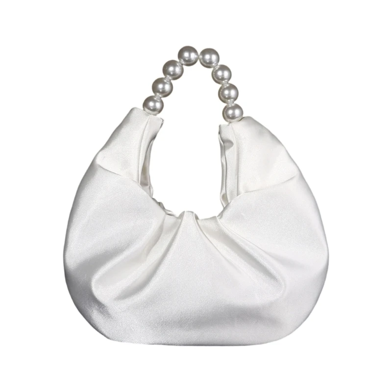 

X7XC Elegant Stone Decorated Sateen Handbag For Formal Instances Permanent & Thin