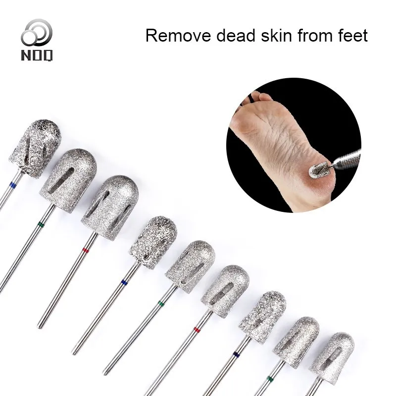 3pcs Foot Nail Drill Bits Pedicure Manicuring Foot Cuticle Clean Tools Nail File Grinding Head Nail Art Accessories Stainless