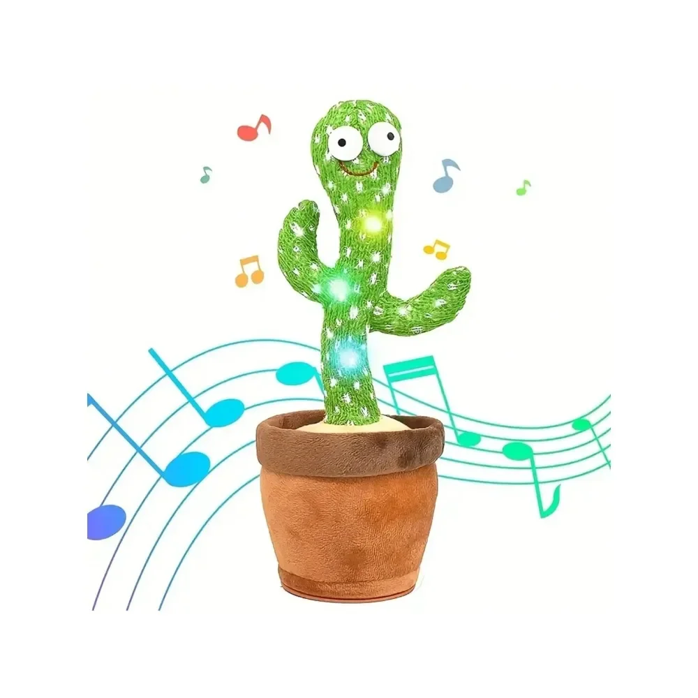 1pc-Dancing Talking Cactus Toys for Baby Boys and Girls, Singing Mimicking Recording Repeating What You Say Voice Changer