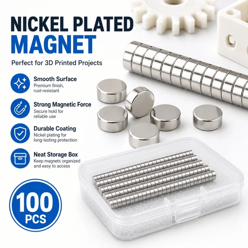 100 Stück/Box, starke Magnete für 3D-Druck, Mini-Neodym-Magnete, 3D-Druck-Magnete für DIY-Modelle, DIY-Kühlschrankmagnete – Detail 4