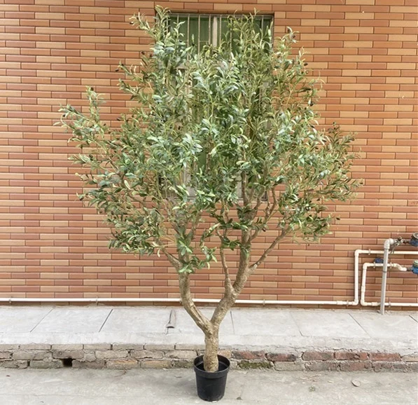 Artificial  faux olive tree Popular Design plastic trunk green olive tree 8ft 9ft