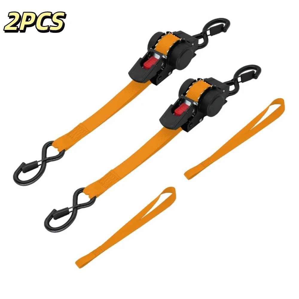 Heavy Duty Tie Down Straps High-Quality Steel Buckle Ratchet Tie Down Strap Fast Locking Double-Hook