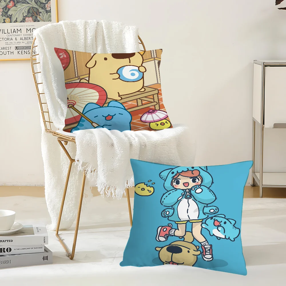 Cute Cartoon B-Bugcat Capoo Pillow Case Office Cushions Suitable For Sofa Car Bedroom Decorative Cushion Cover