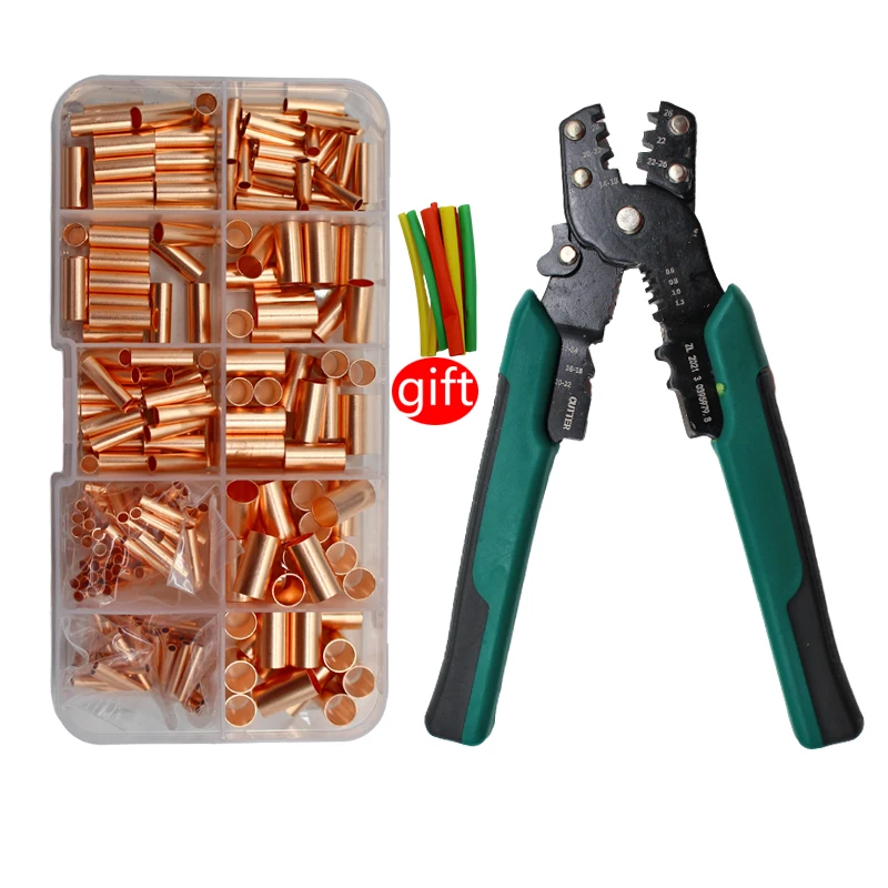 Boxed Crimp Terminal,copper pipe Connector,U/O Shaped Splicing Termination 2.8/4.8/6.3mm Wire Connector Cable Termination Pliers