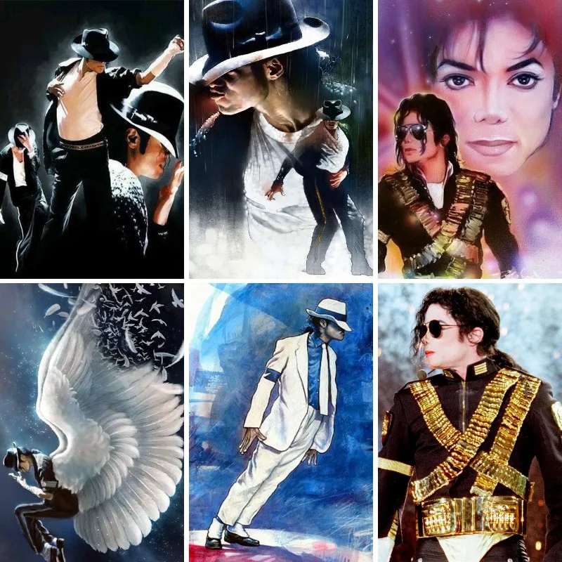 

Картина с изображением Майкла Джексона, картина из страз 5D «сделай сам», вышивка крестиком, картина с изображением певицы и звезды, семейный декор, подарок