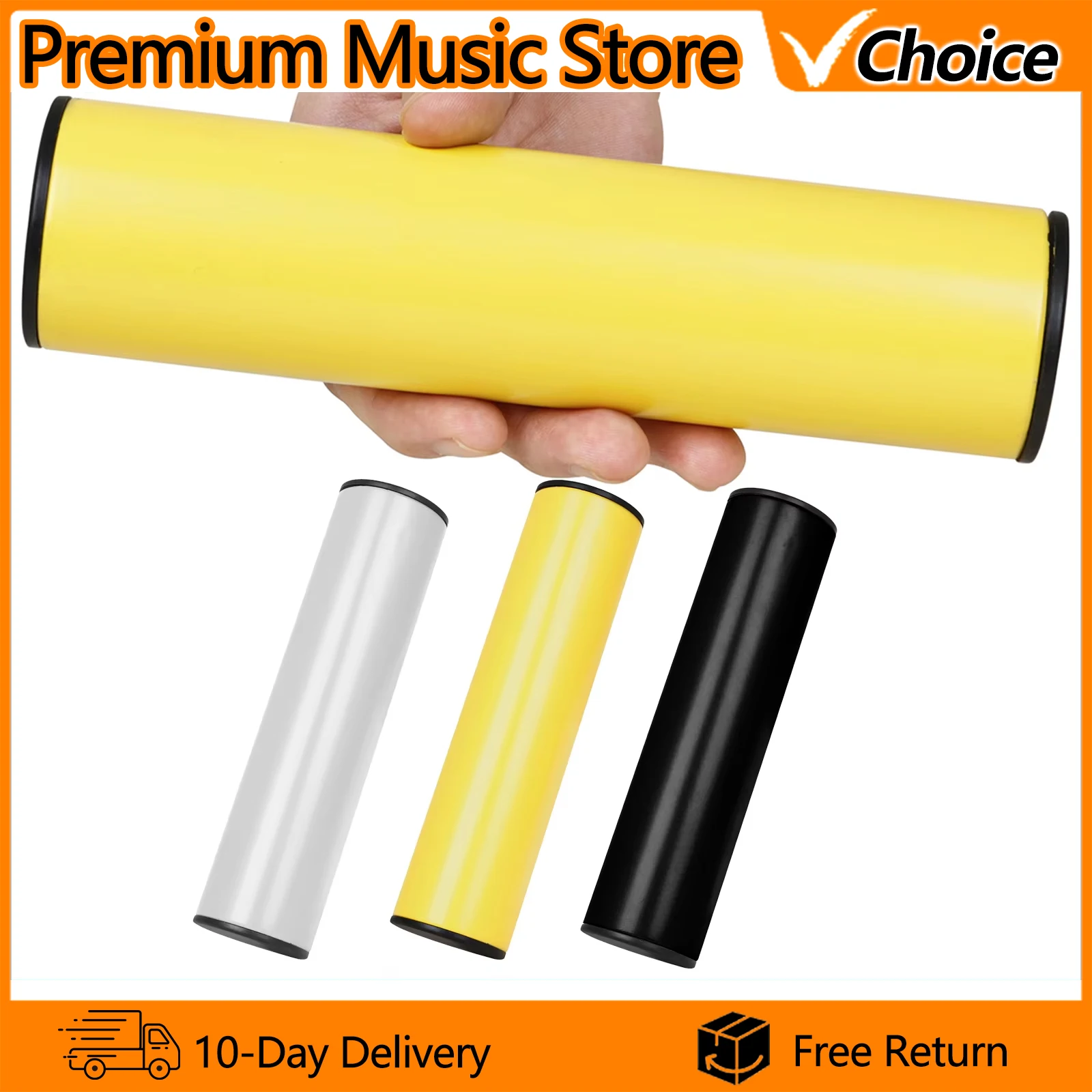 IRIN Rhythm Sand Barrel Metal Guiro Shaker Sand Barrel for Live Performances Stage Cylinder Design Musical Training Tool