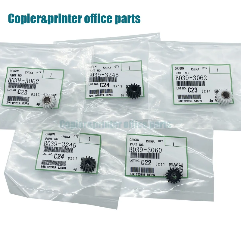 Original New B039-3245 For Ricoh 1015 3350 3352 3352 2851 2501 2852 1027 2550 Developer Gear Printer Copier Spare Parts