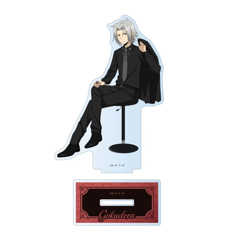 Anime Katekyo Hitman REBORN! Bar Stool Theme Reborn Tsunayoshi Sawada Acrylic Stand Model Plate Keychains Desk Decor