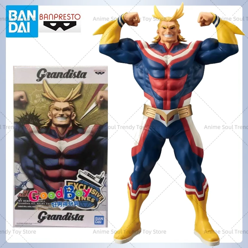 En Stock Original BANDAI BANPRESTO Grandista ALL MIGHT figura Anime My Hero Academia figuras de acción PVC colección modelo juguetes como