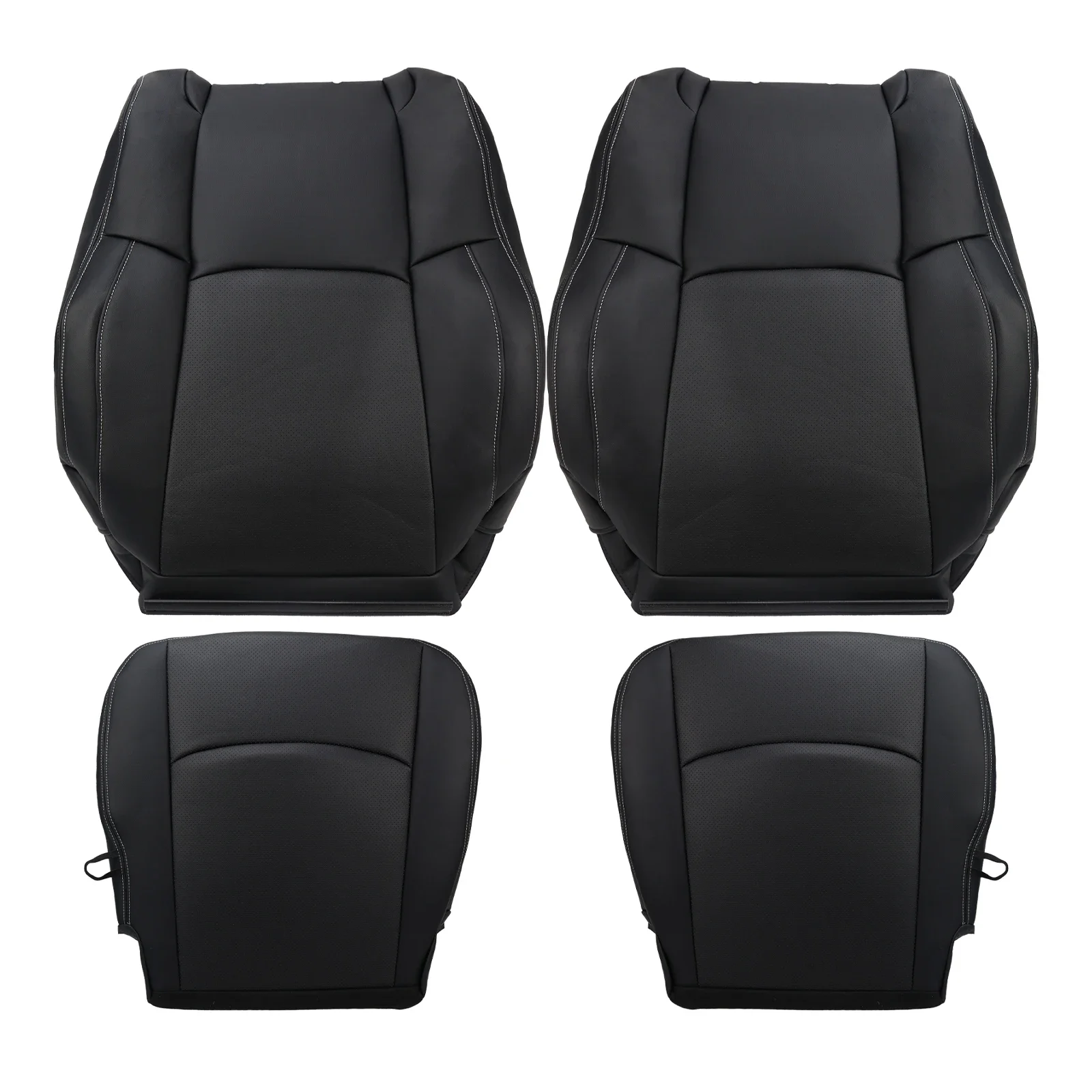 4 Uds. Funda de asiento lateral para conductor/pasajero fundas de asiento de cuero de repuesto para Dodge Ram 1500 2500 3500 4500 5500 Laramie 2013-2018