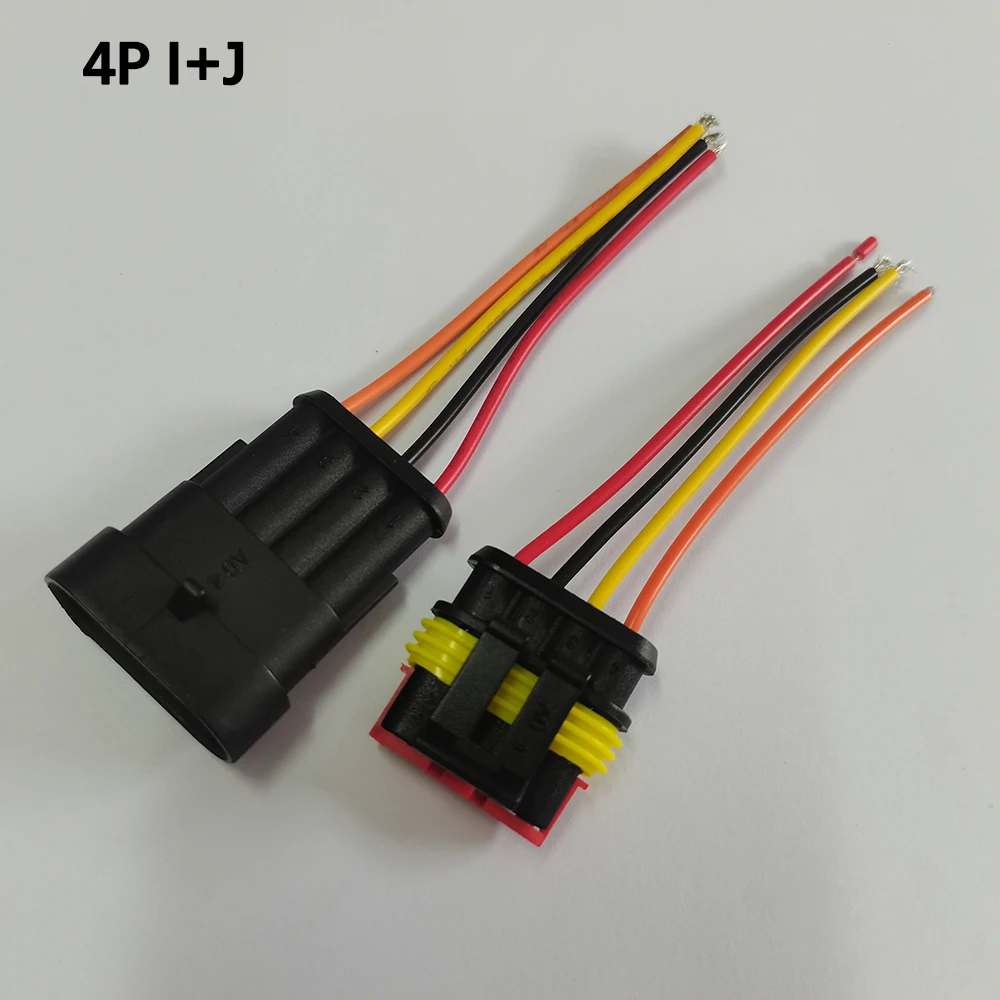 1 Set Wasserdichter Elektrischer Auto-Steckverbinder 1P 2P 3P 4P 5P Stecker und Buchse mit Kabel für Auto, Schiff, E-Bike, Motorrad-Steckdose – Detail 6