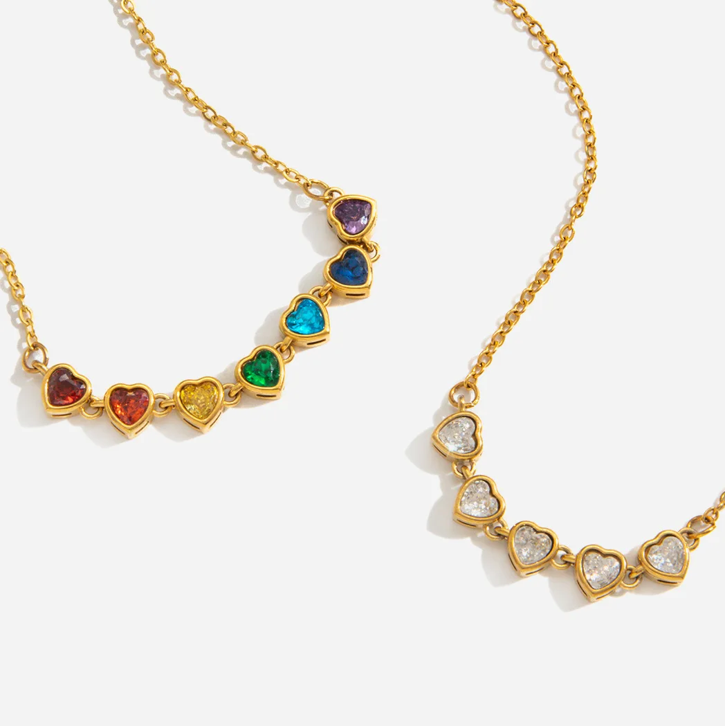 Elegant Women Gold Necklace Stainless Steel Jewelry Gift  Stainless Steel Jewelry