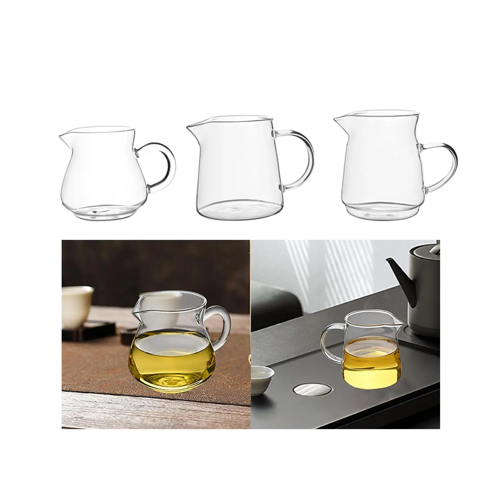 Glass Creamer Pitcher Glassware Serving Pitcher Teapot Sauce Cup Mini Carafe Coffee Mug for Tea Beverage Coffee Syrup Espresso