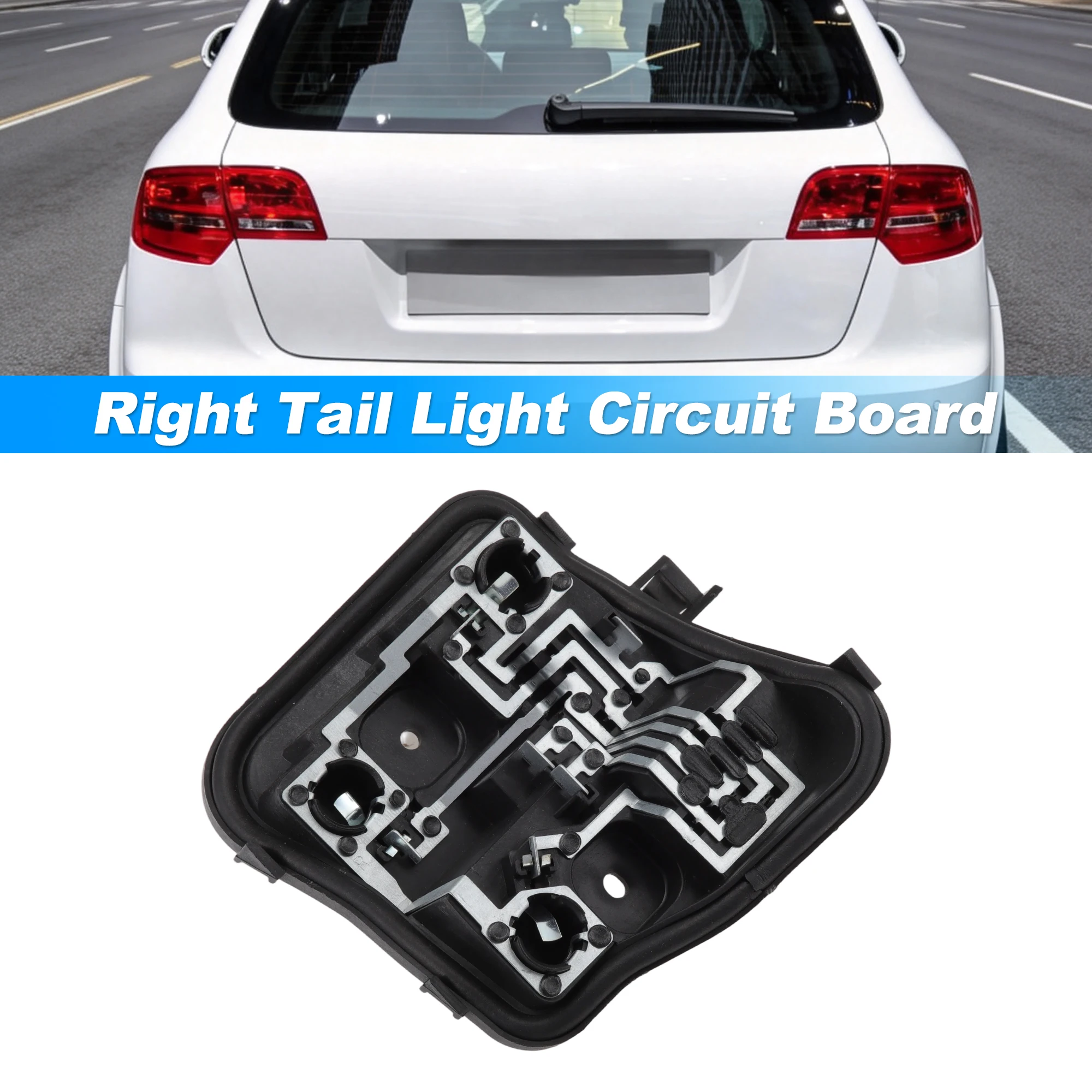 UXCELL Rear Right Tail Light Circuit Board for Audi A3 5 Door 2009-2013 8P4945258D