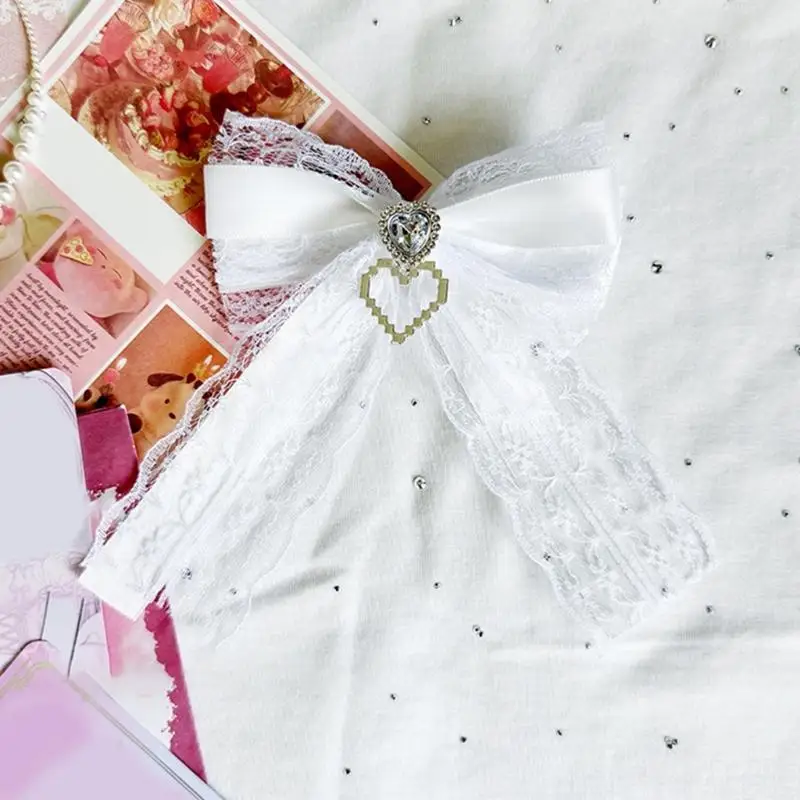 A52E Zarte Schleifen Haarschmuck Haarteil Geburtstagsgeschenk Geeignet für verschiedene Altersgruppen – Detail 7