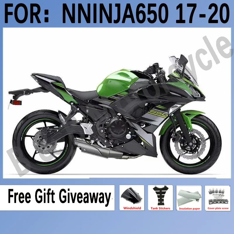 

New Motorcycle Fairings kit for KAWASAKI ER-6F 2017 2018 2019 ER6F 17 18 19 ninja650 Fairings EX 650 NINJA 650 set green