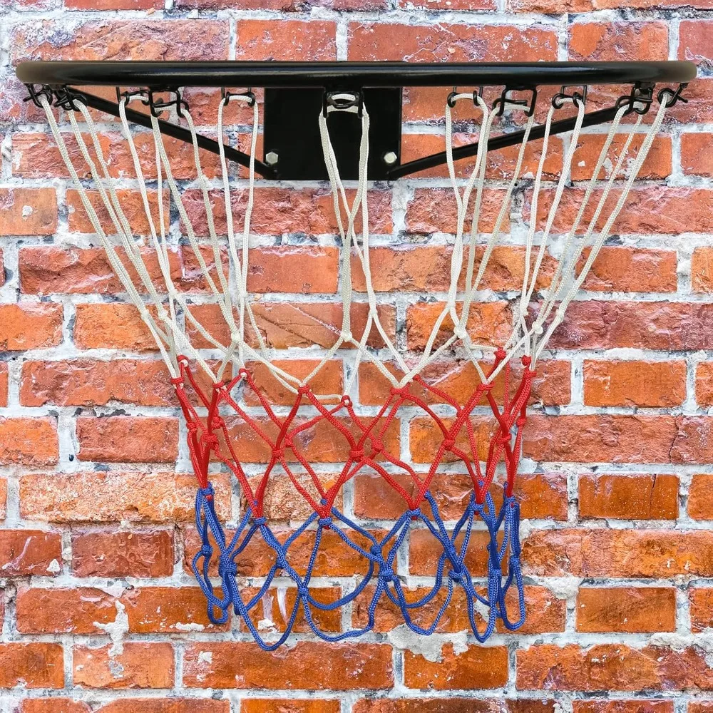 حافة كرة سلة صلبة احترافية مقاس 18 بوصة للاستخدام الداخلي والخارجي، إطار حديد متين مع سهل التركيب، مثالي للملاعب المنزلية #6